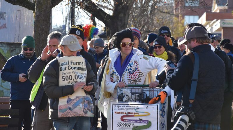 Monte Belmonte, radio personality at WRSI 93.9 the River, led a 43-mile, two-day march on Nov. 21-22 to benefit the mission of the Food Bank of Western Massachusetts to feed neighbors in need